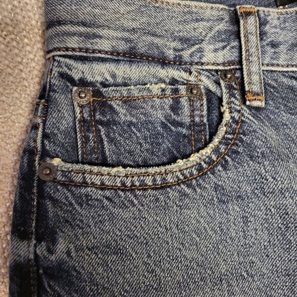 Modern American Womens Straight Leg High-Waisted Blue Denim Jeans Size 26 NWT - Picture 9 of 16